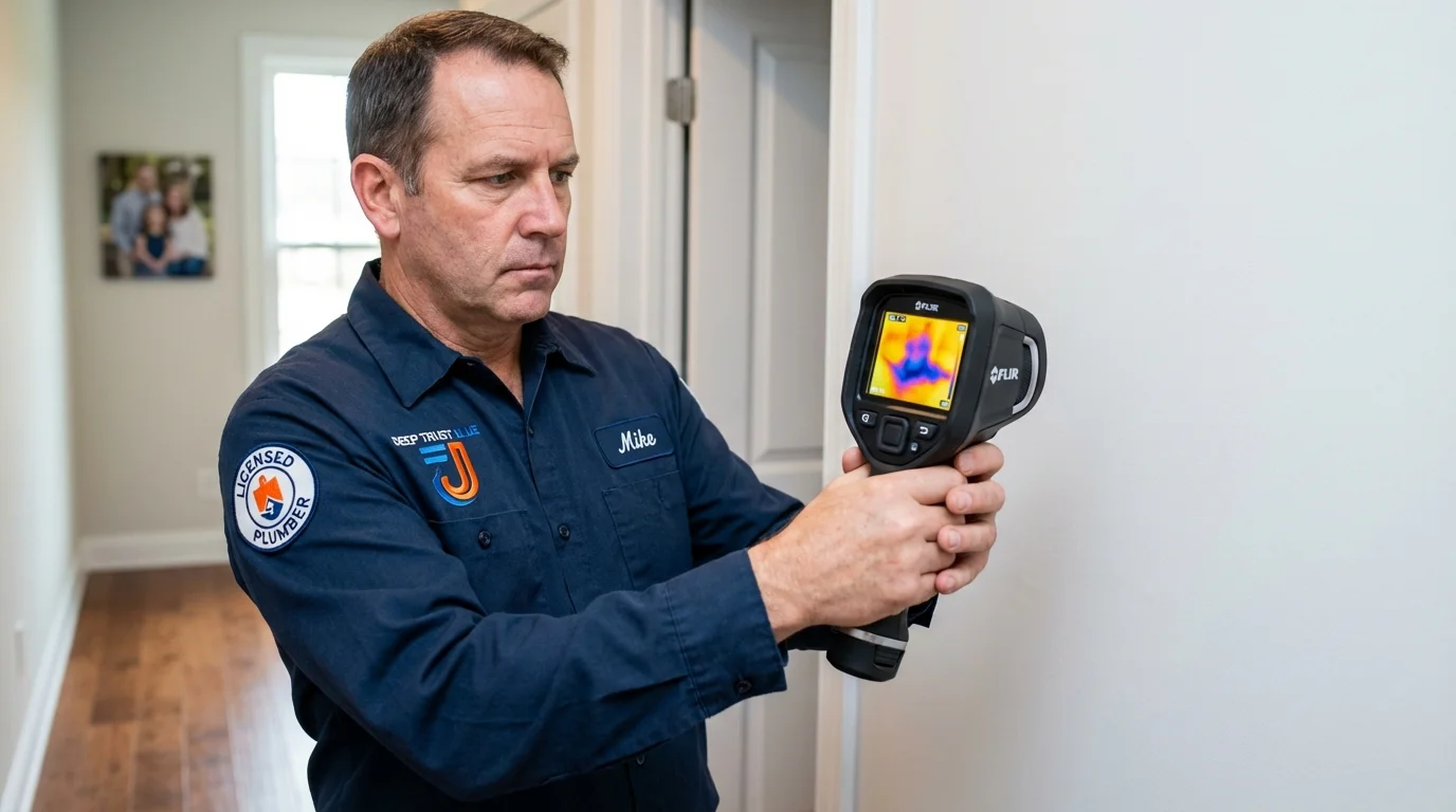 Thermal imaging leak detection by Johns Plumbing LLC in Shoals